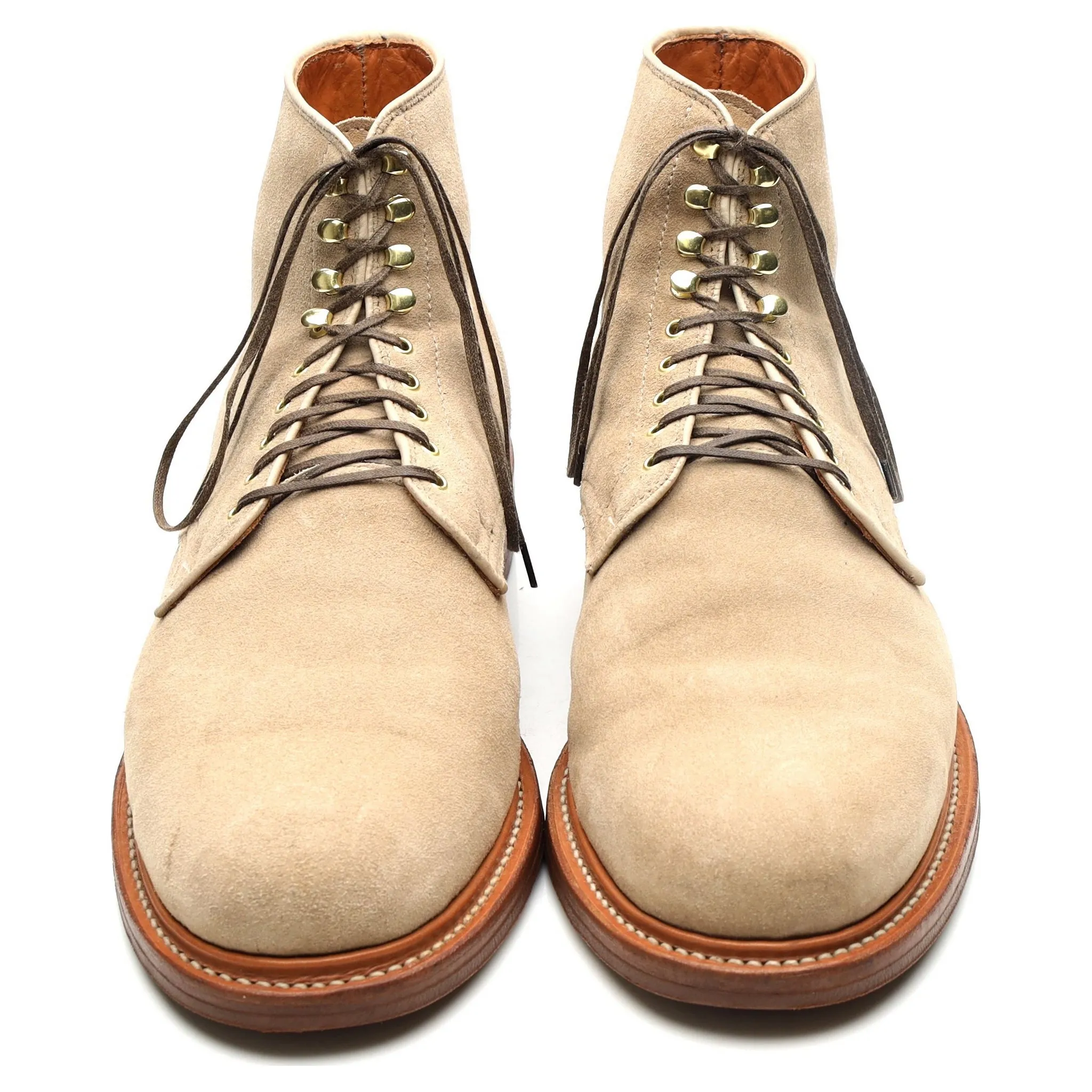 Beige Suede Service Boots UK 11 E