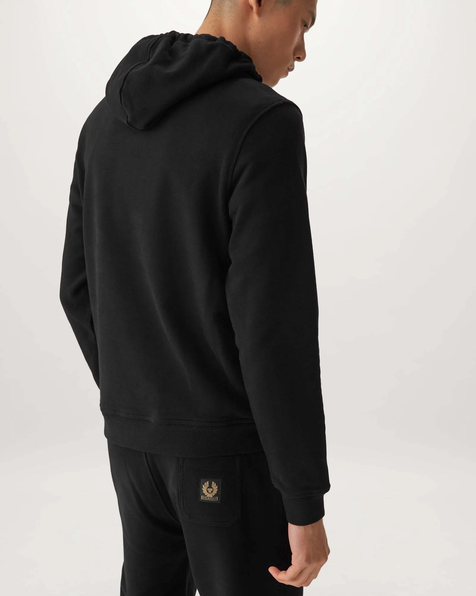 BELSTAFF  |Long Sleeves Plain Cotton Logo Hoodies