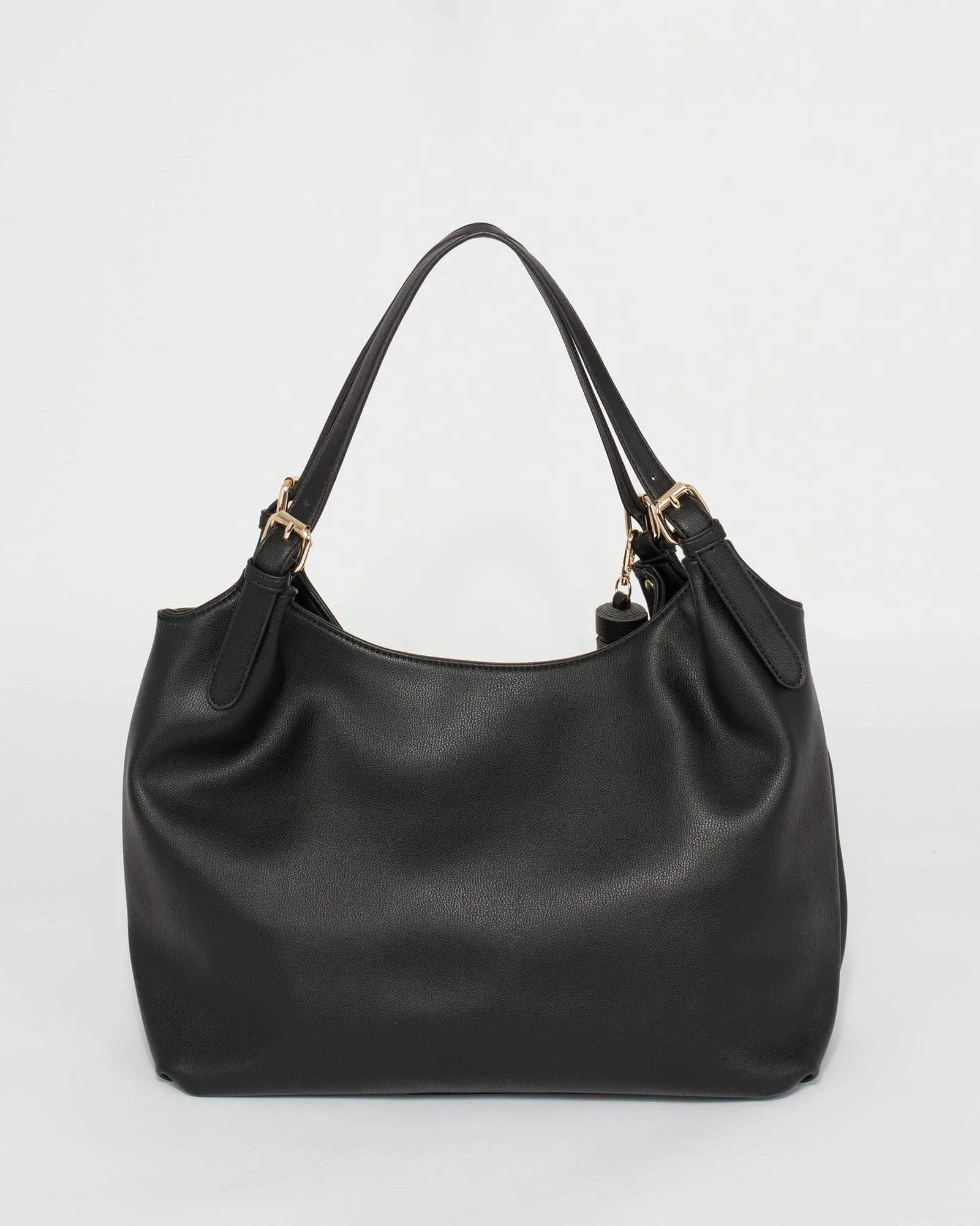 Black Casey Slouch Tote Bag