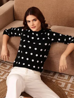 Black Polka sweater