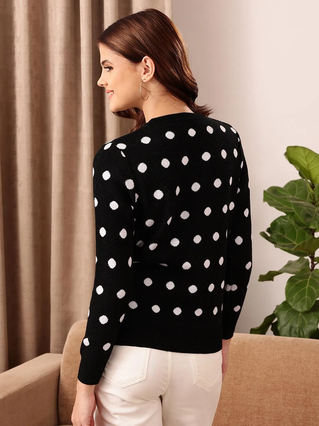 Black Polka sweater