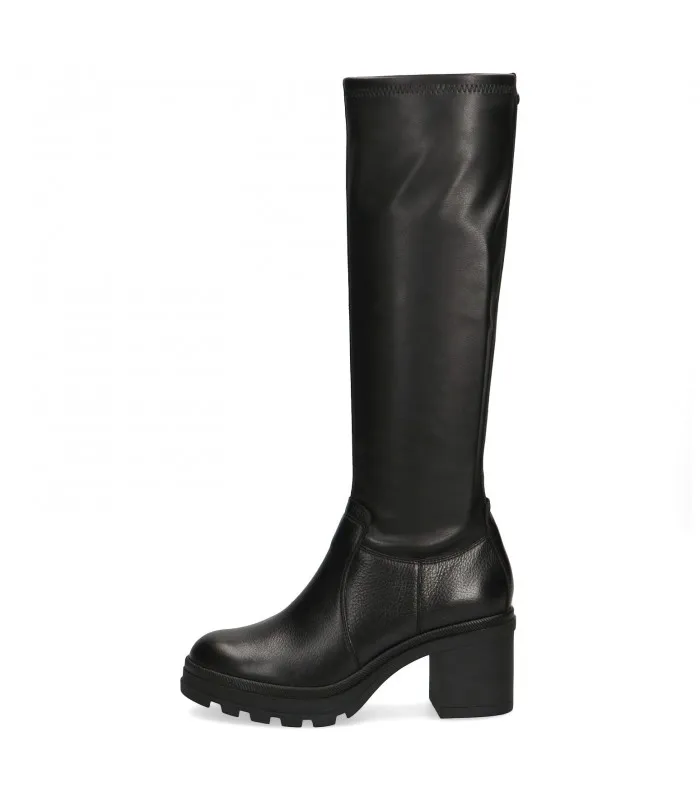 Black Stretch Boots by Caprice 25600