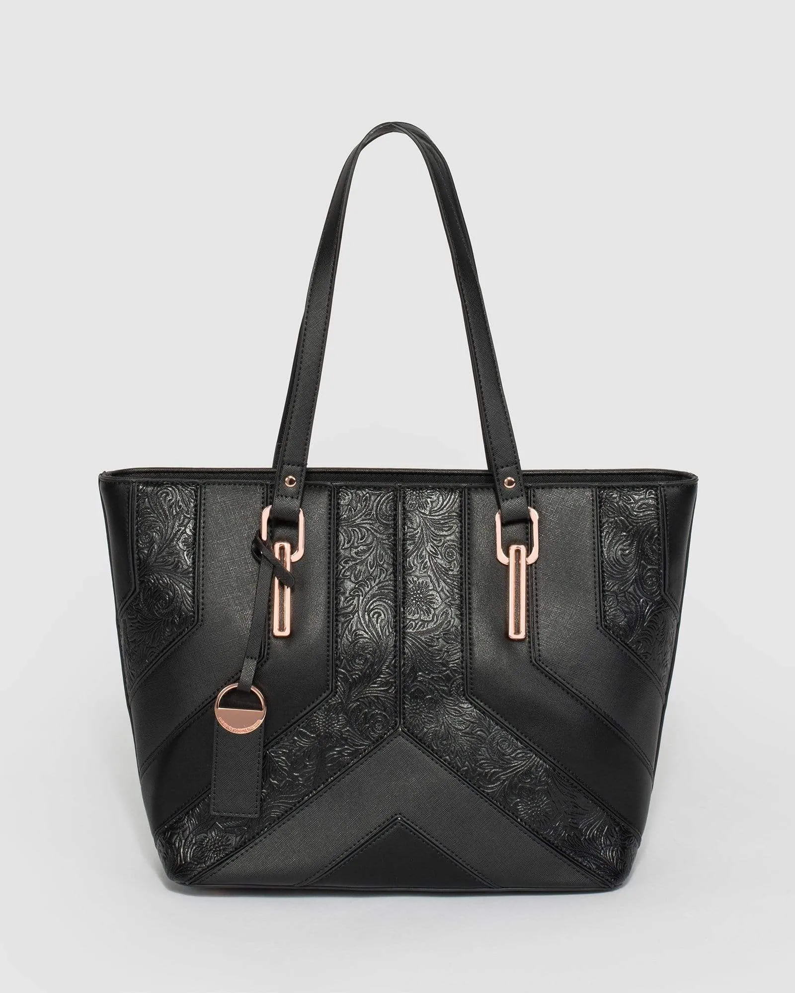 Black Tegan Tag Tote Bag