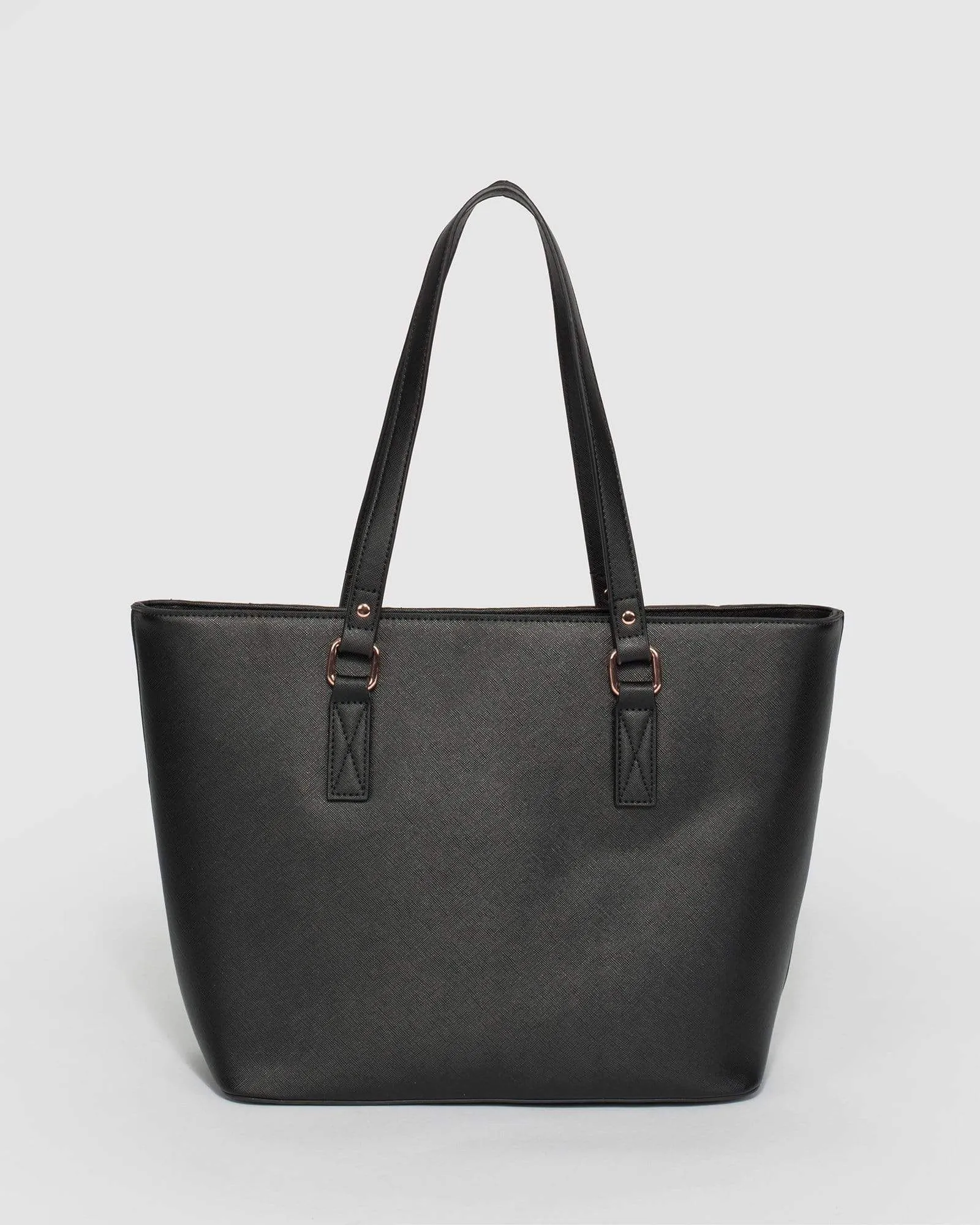 Black Tegan Tag Tote Bag