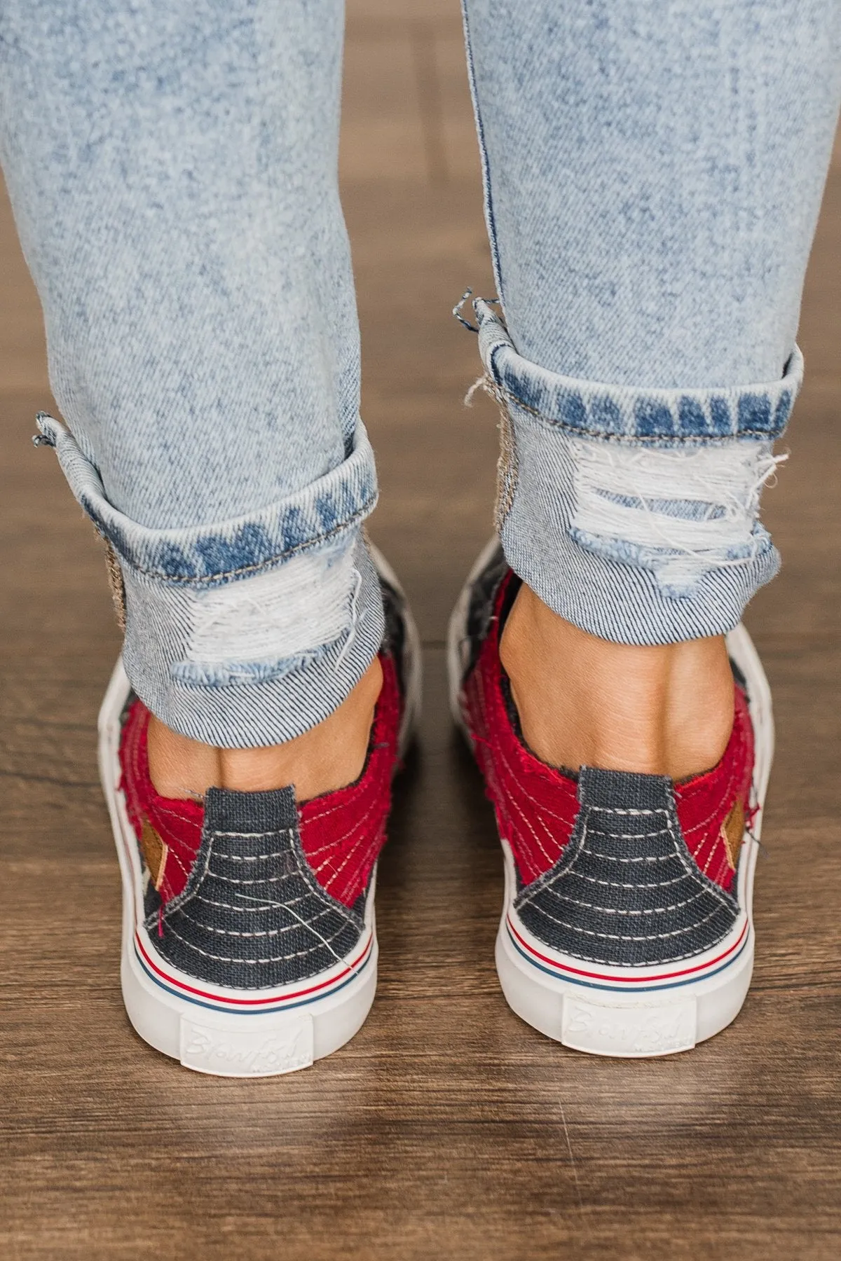 Blowfish Play Sneakers- Navy Star Print