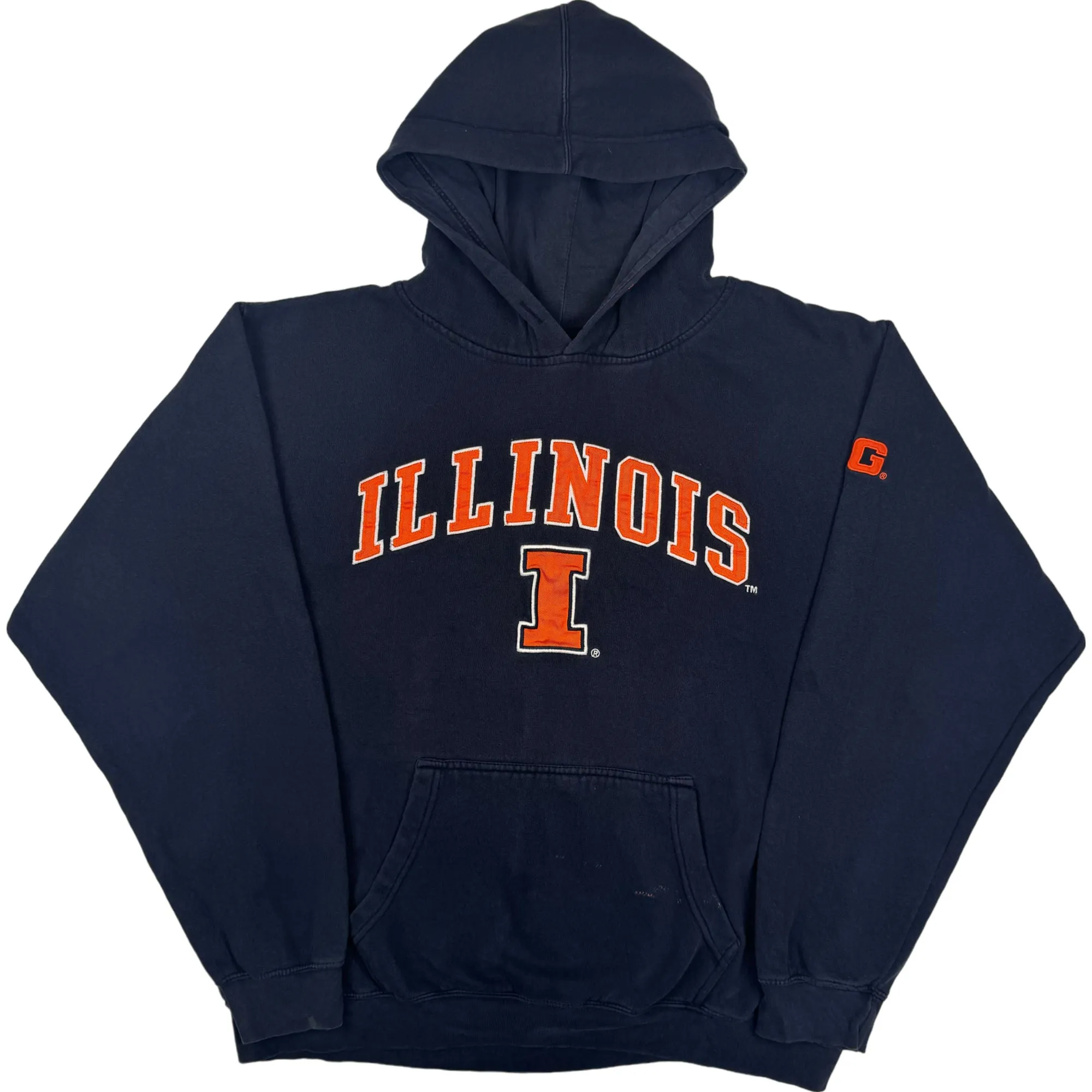 Blue 84 Illinois Embroidered Pullover Hoodie Navy