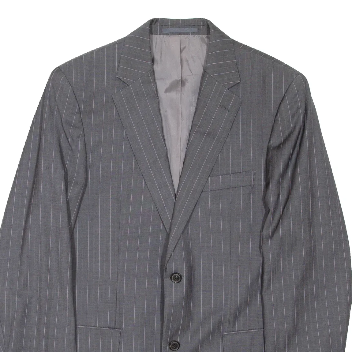 BOSS Mens Blazer Coat Grey Striped M