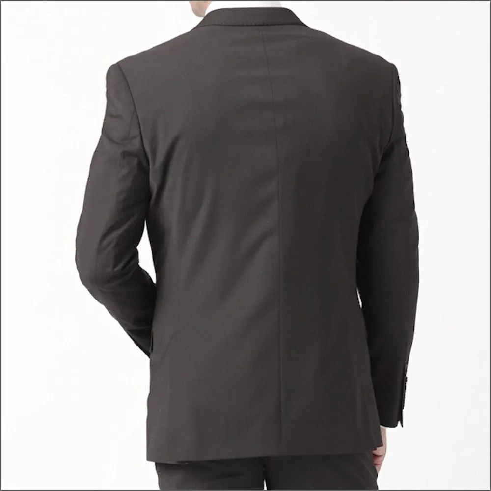 Brook Taverner Cassino Black Fashion Fit Washable Crease Resistant Suit**