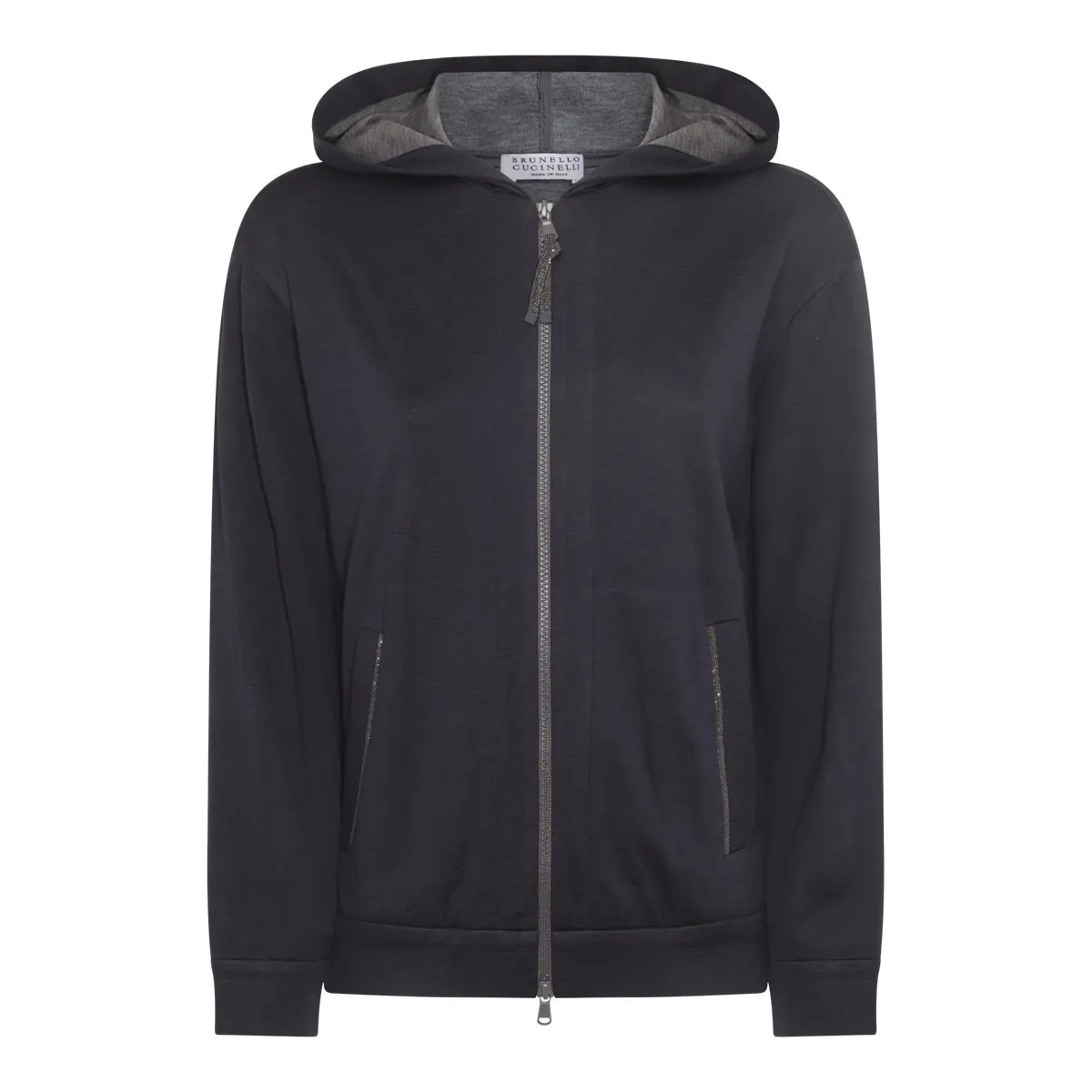 BRUNELLO CUCINELLI  |Blended Fabrics Long Sleeves Plain Hoodies & Sweatshirts