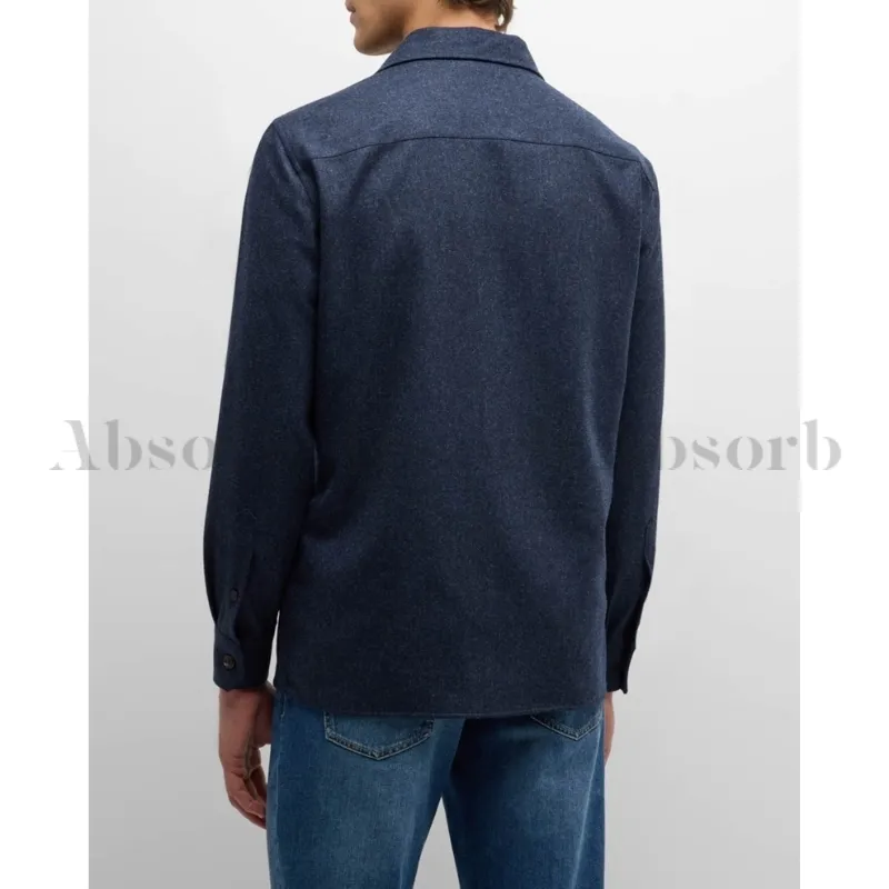 BRUNELLO CUCINELLI  |Wool Long Sleeves Plain Oversized Shirts