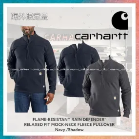 Carhartt  |Long Sleeves Plain Logo Hoodies