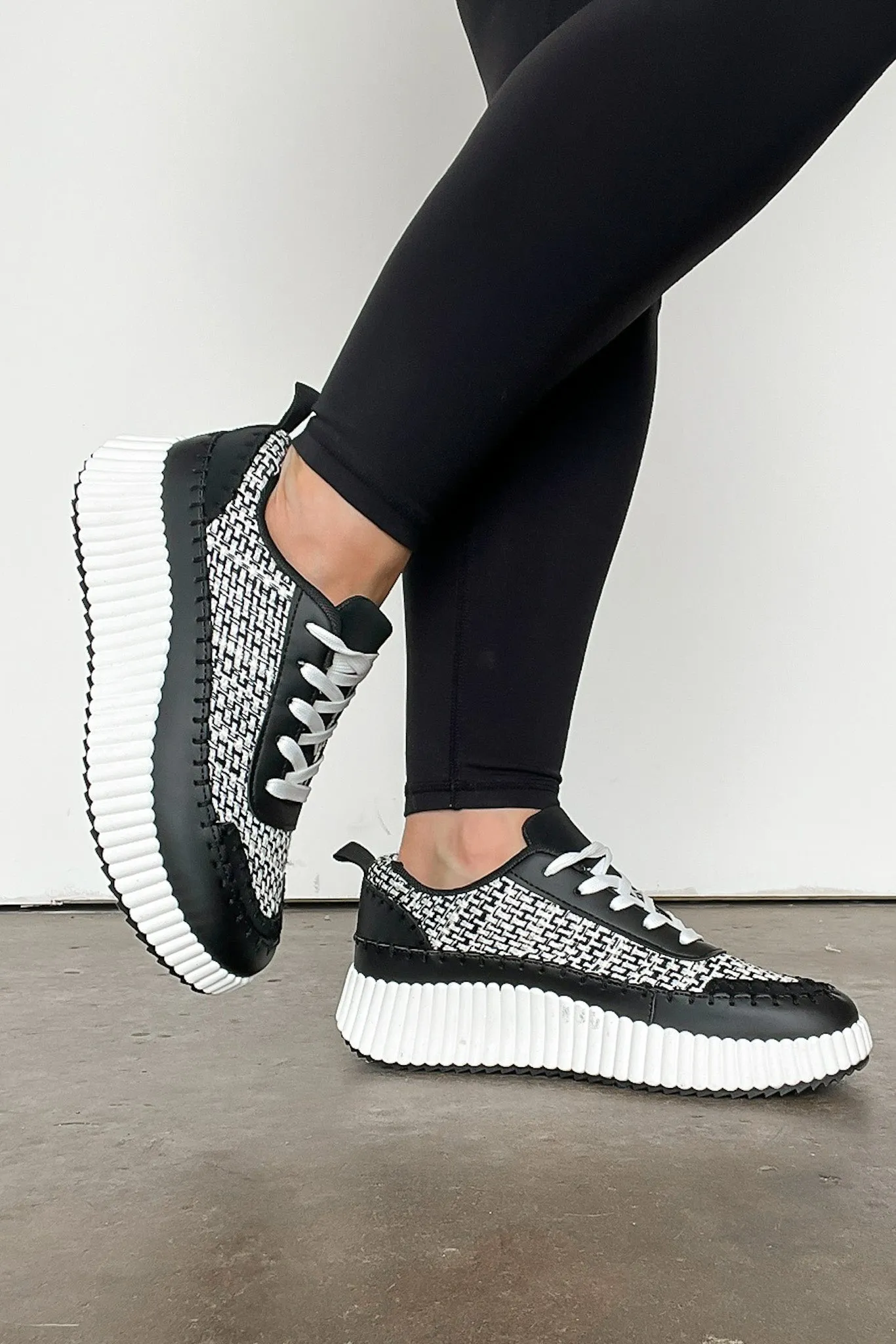 Casarah Blanket Stitch Platform Sneakers