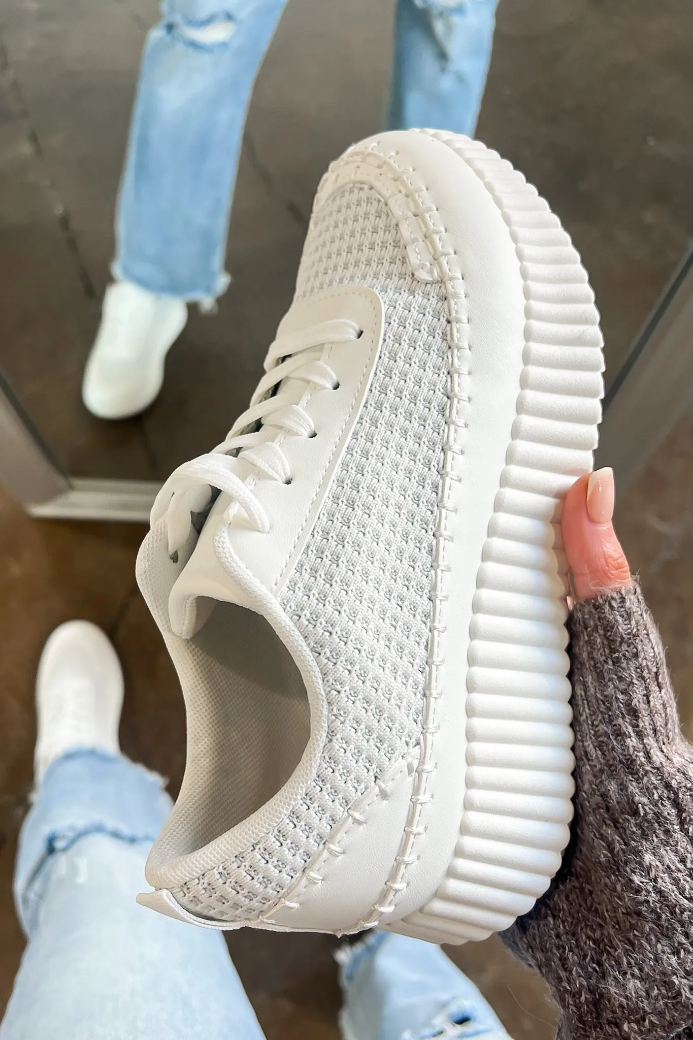 Casarah Blanket Stitch Platform Sneakers