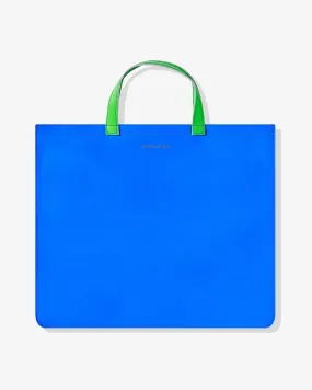 CDG Wallet Super Fluo Tote Bag  Blue/Orange SA9000SF