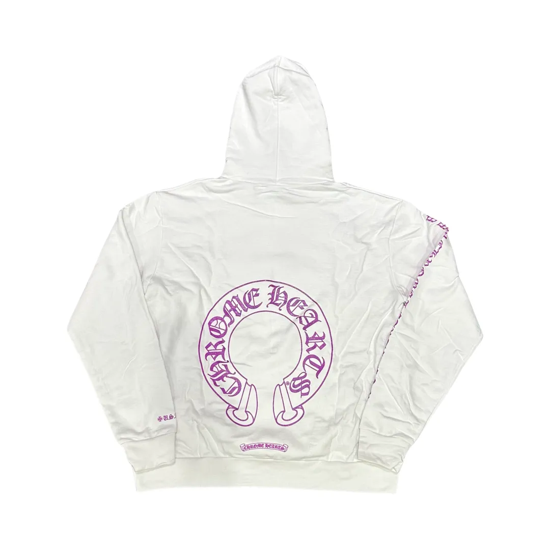 Chrome Hearts Online Exclusive Hoodie White/Purple