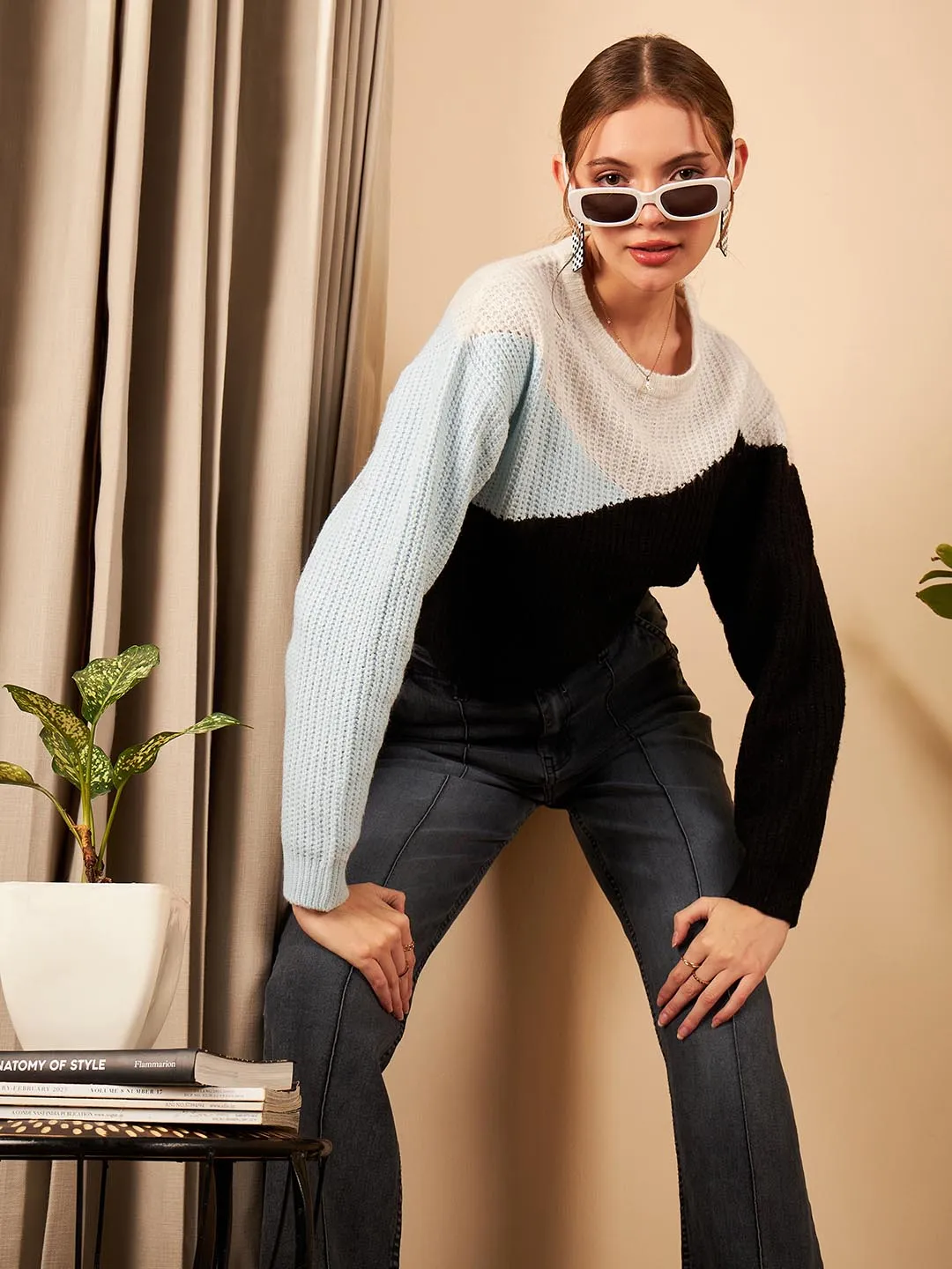 Color Blocked Sweater