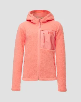 Coral girls' fleece Helly Hansen Jr Champ Pile Jacket 41756-66