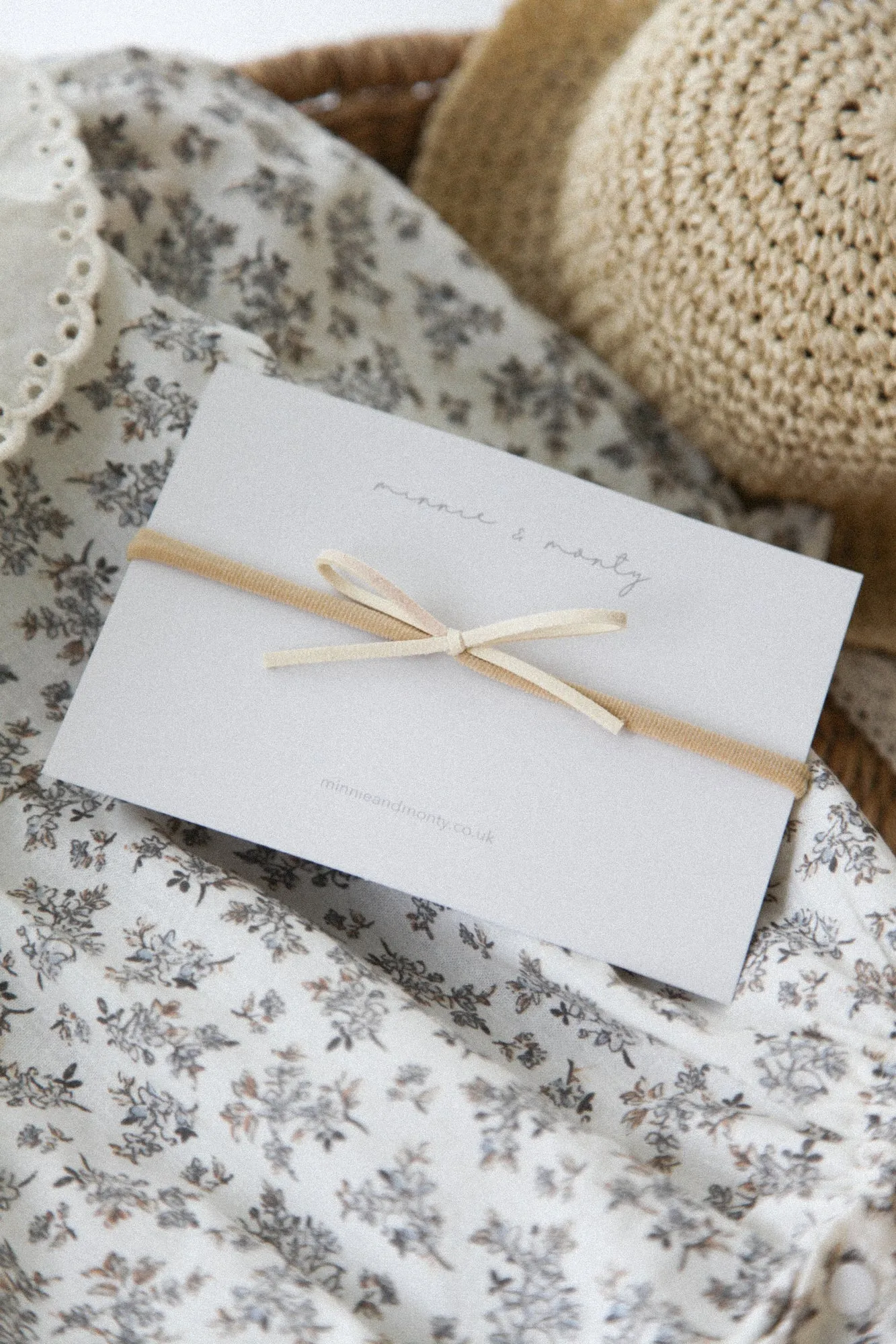 Cream Suede Bow Headband