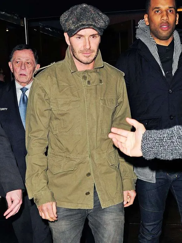 David Beckham Field Green Jacket - New American Jackets