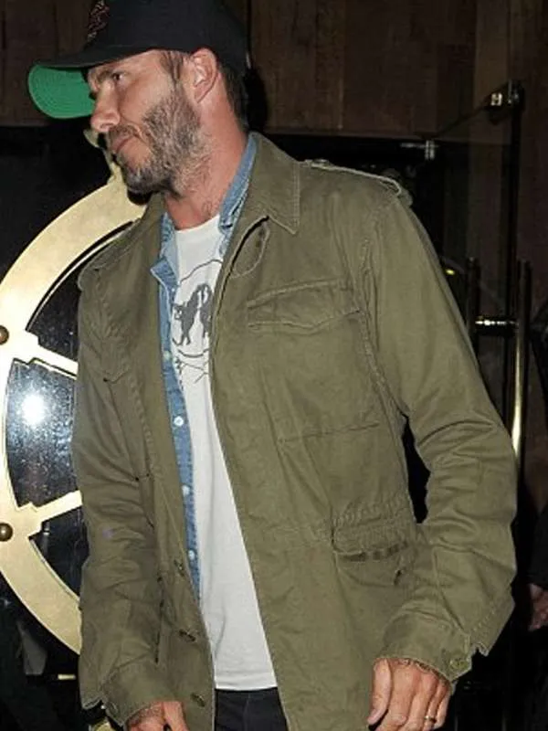 David Beckham Field Green Jacket - New American Jackets