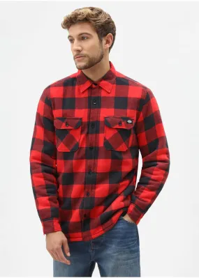 Dickies Men's Sacramento Flannel Shirt Red