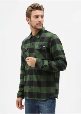 Dickies Men's Sacramento Flannel Shirt Tree Green