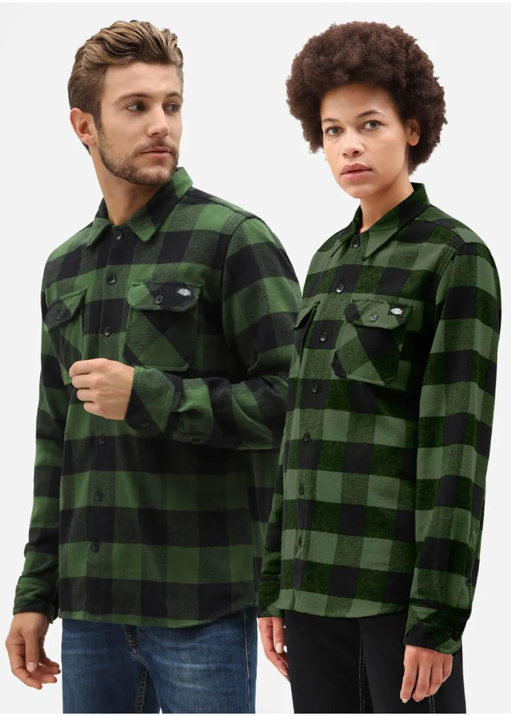 Dickies Men's Sacramento Flannel Shirt Tree Green