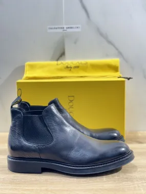 Doucal’s Chelsea Boot Pelle Nero Luxury Men Doucal’s Shoes Boot 45