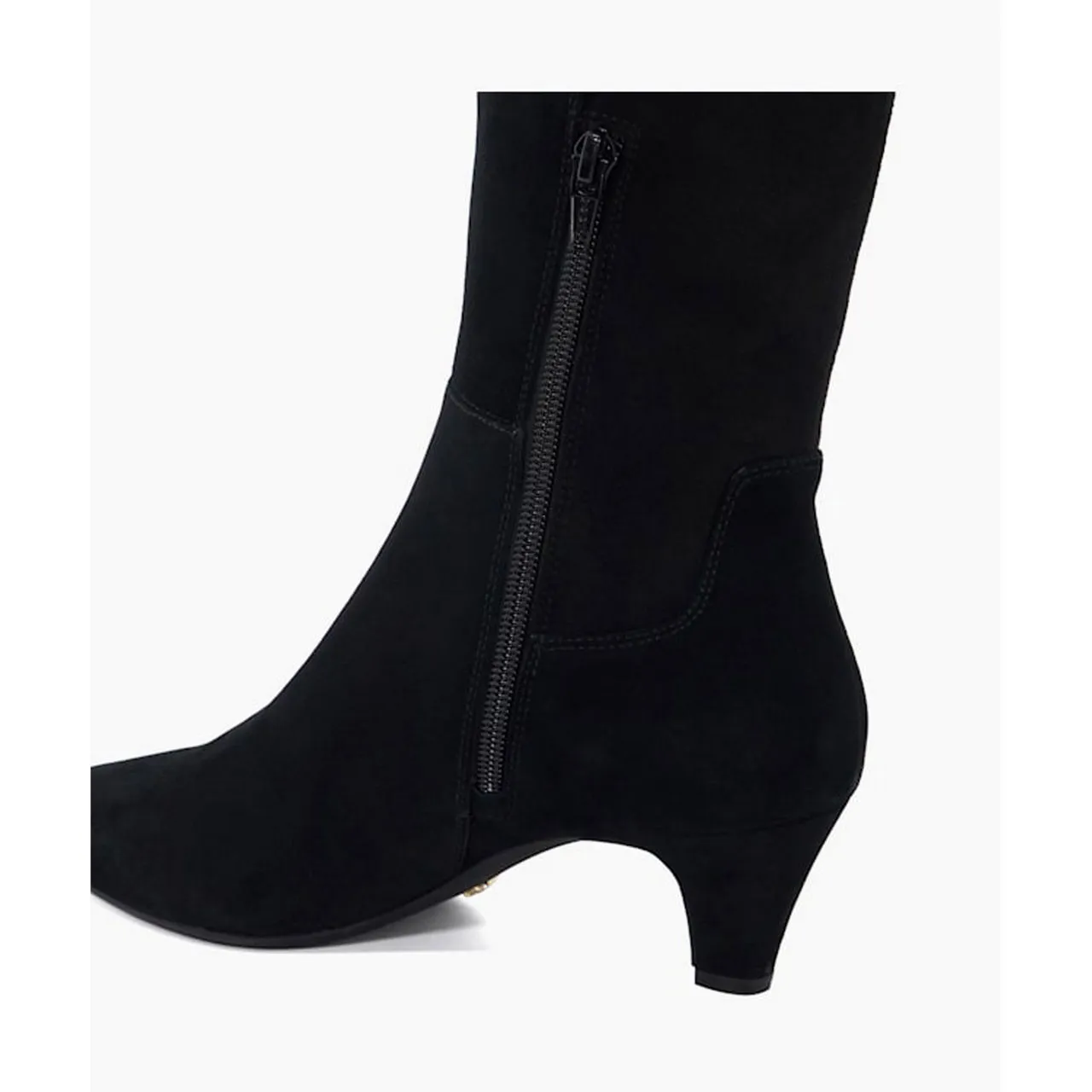 DUNE LONDON Sera Suede Knee-High Boots - Black