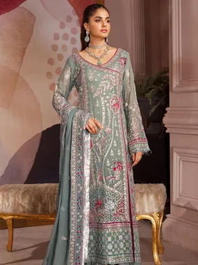 Elaine by Emaan Adeel Embroidered Chiffon Unstitched 3Pc Suit EL-04