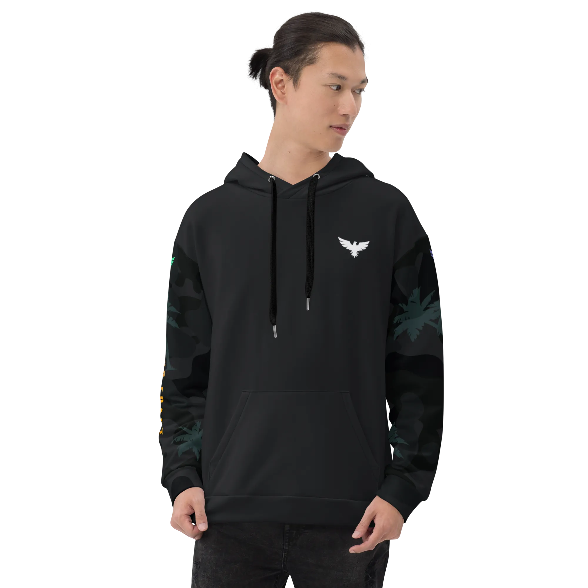 Find Your Coast Palm Sleeve Recycled Hoodie