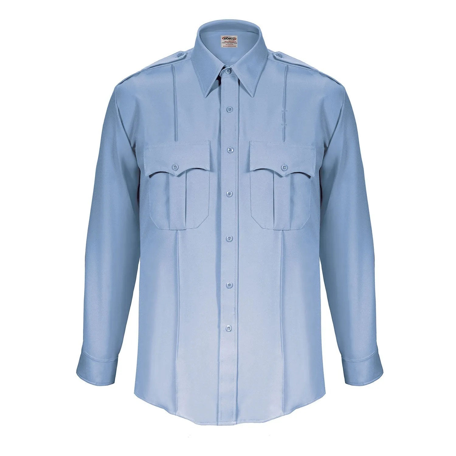 Firemen Police Public Safety | TexTrop2 Long Sleeve Men's Uniform Shirt | French Blue Moisture Wicking Police Duty Shirt