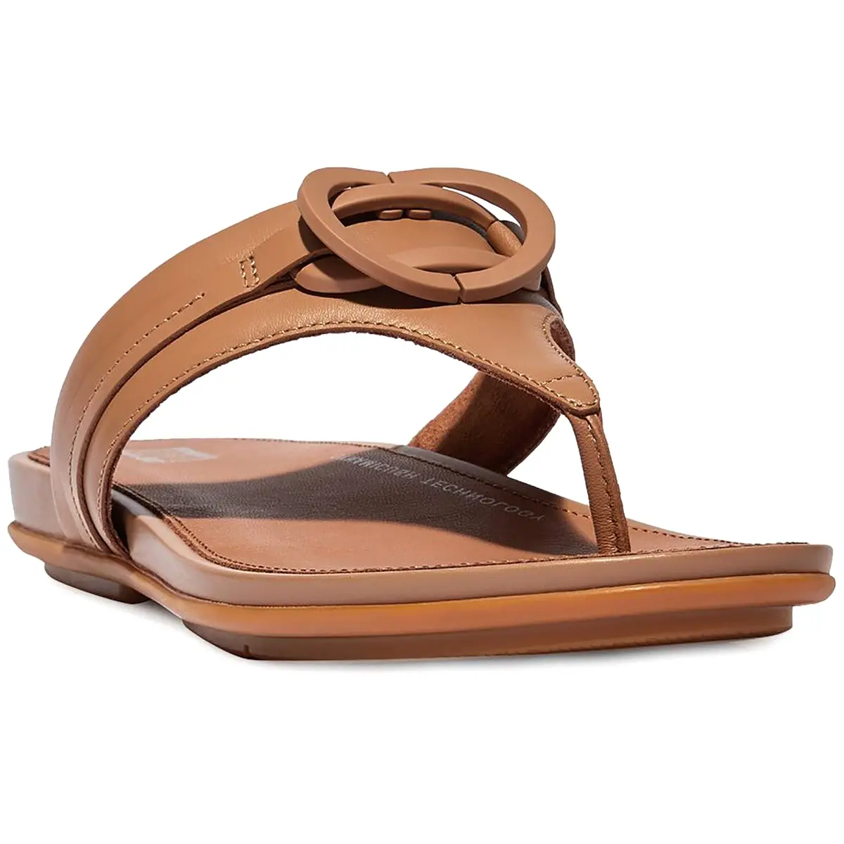 Fitflop Womens Gracie Leather Slip-On Slide Sandals