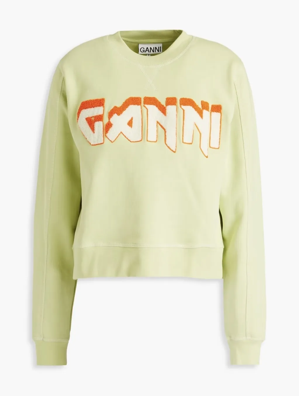 Ganni  |Sweat Long Sleeves Cotton Logo Hoodies & Sweatshirts