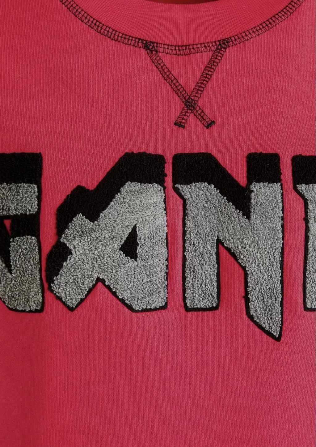 Ganni  |Sweat Long Sleeves Cotton Logo Hoodies & Sweatshirts