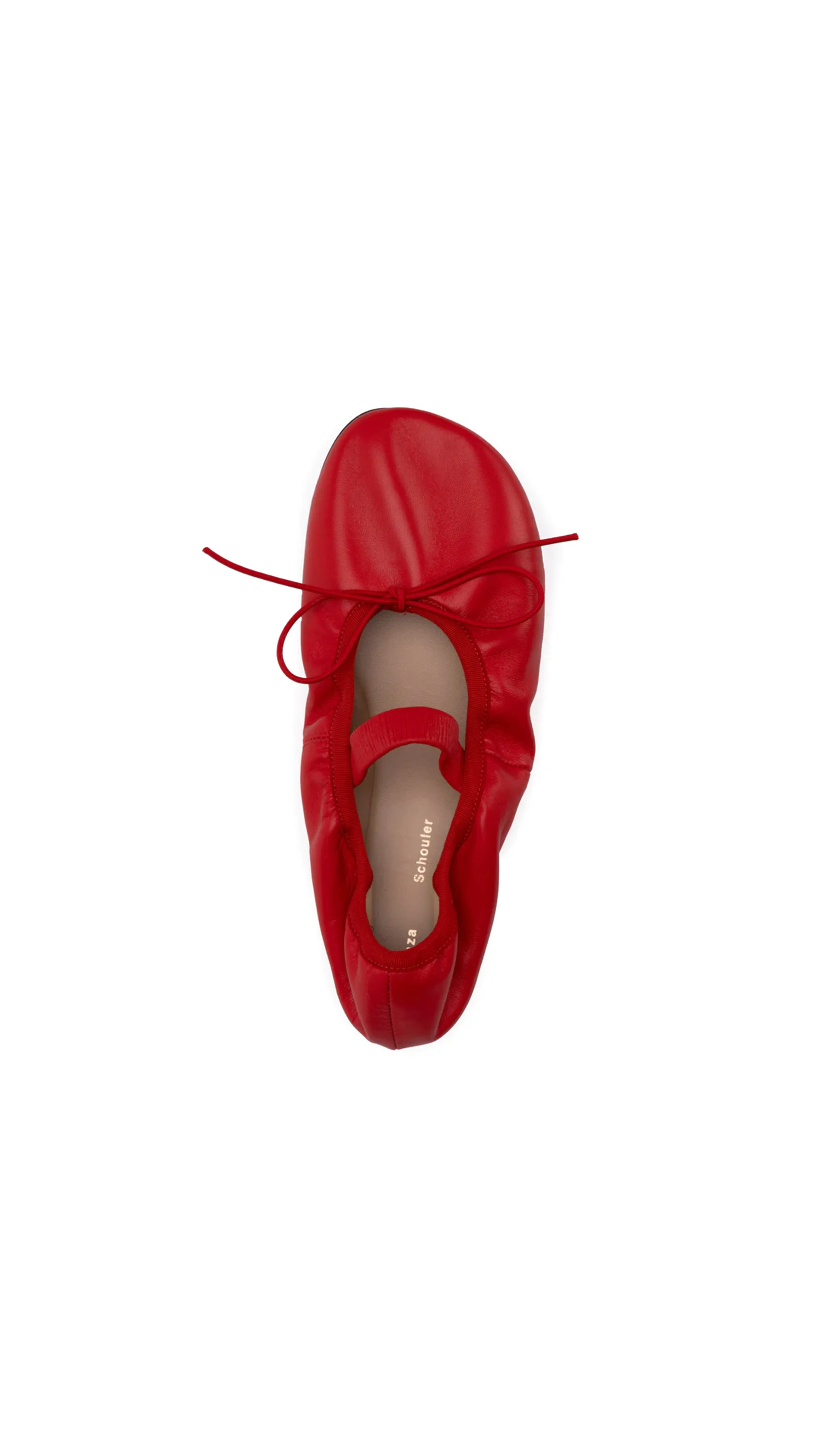 Glove Mary Jane Ballet Flats - Red