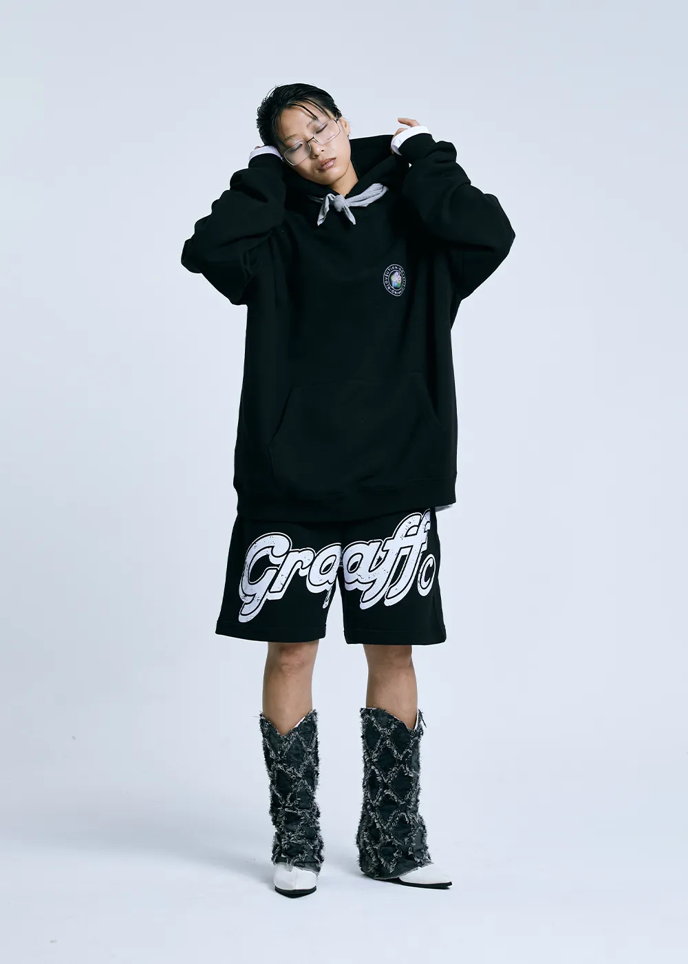 GRAFFITIONMIND  |Unisex Street Style Cotton Logo Hoodies & Sweatshirts