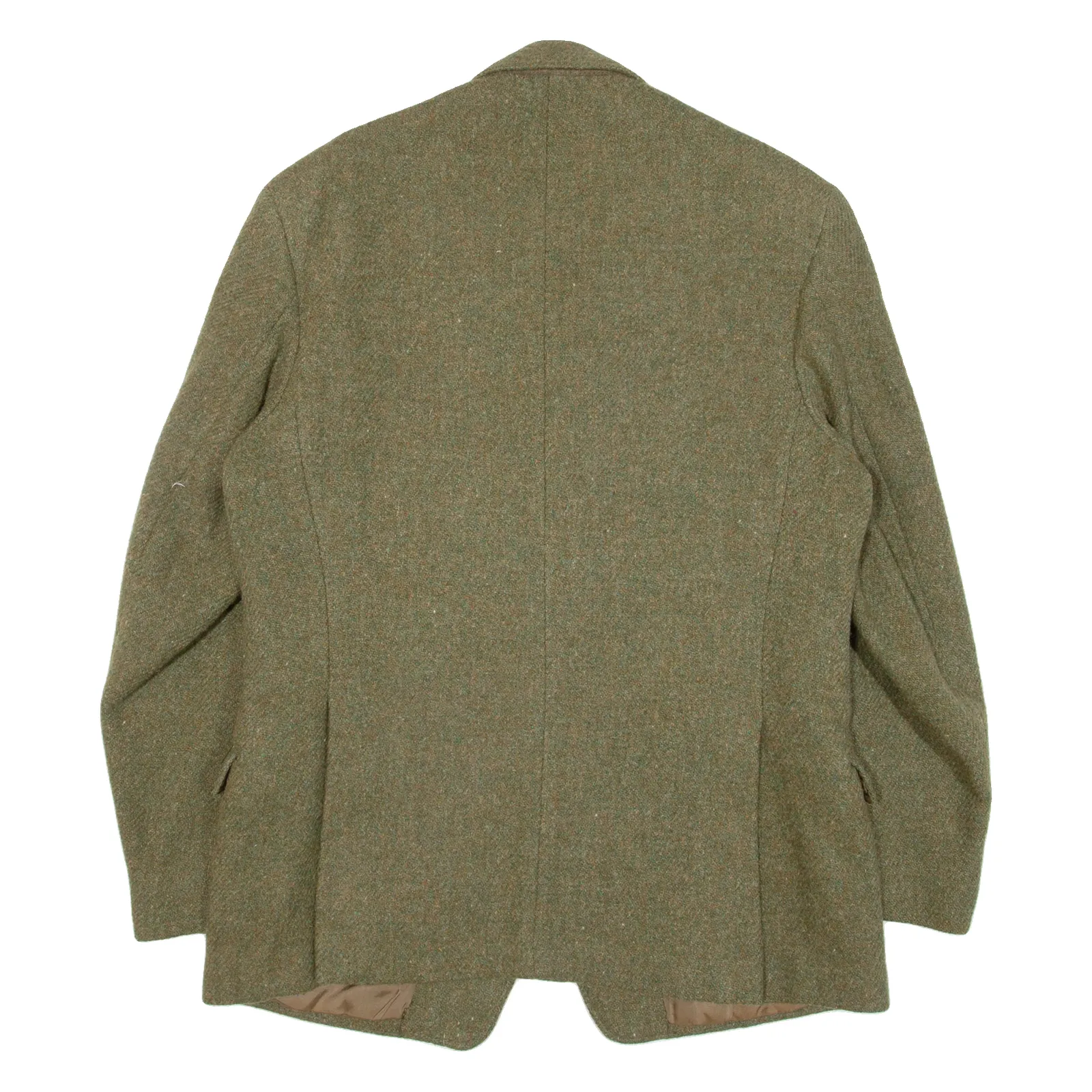 HARRIS TWEED Mens Blazer Jacket Green Tweed Wool 90s M