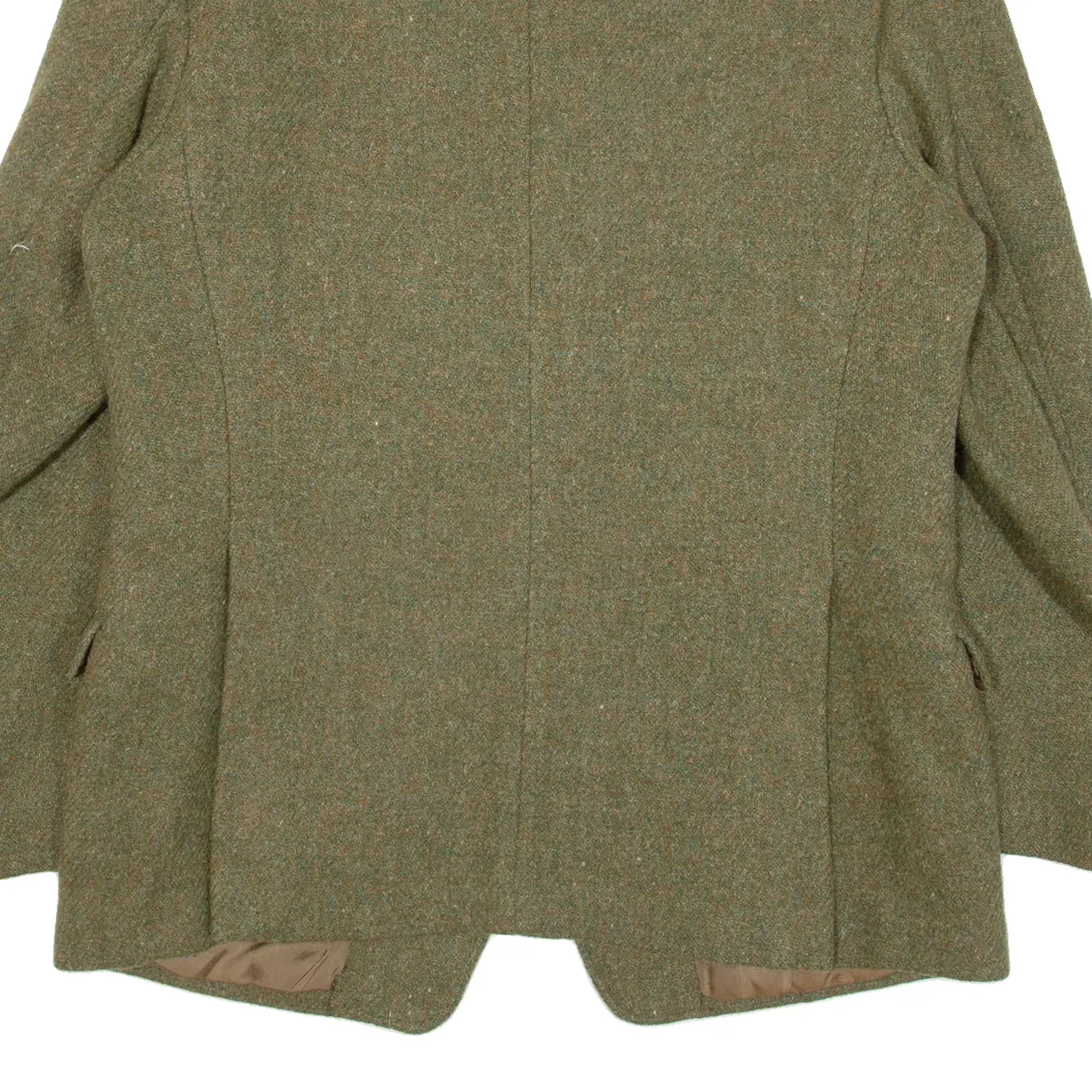 HARRIS TWEED Mens Blazer Jacket Green Tweed Wool 90s M