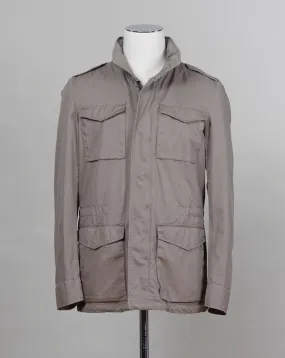 Herno Washed Cotton Field Jacket / Army Brown