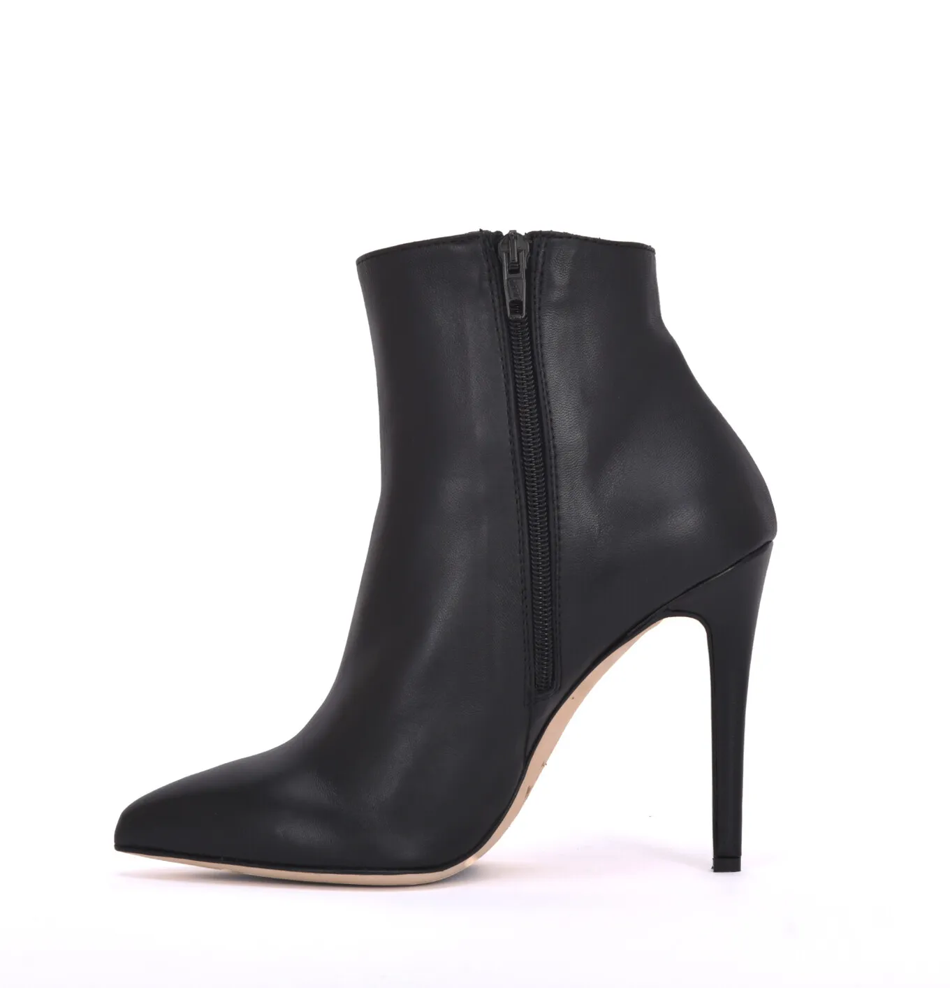 High Italian ankle boots VESTA with stiletto heels in real leather