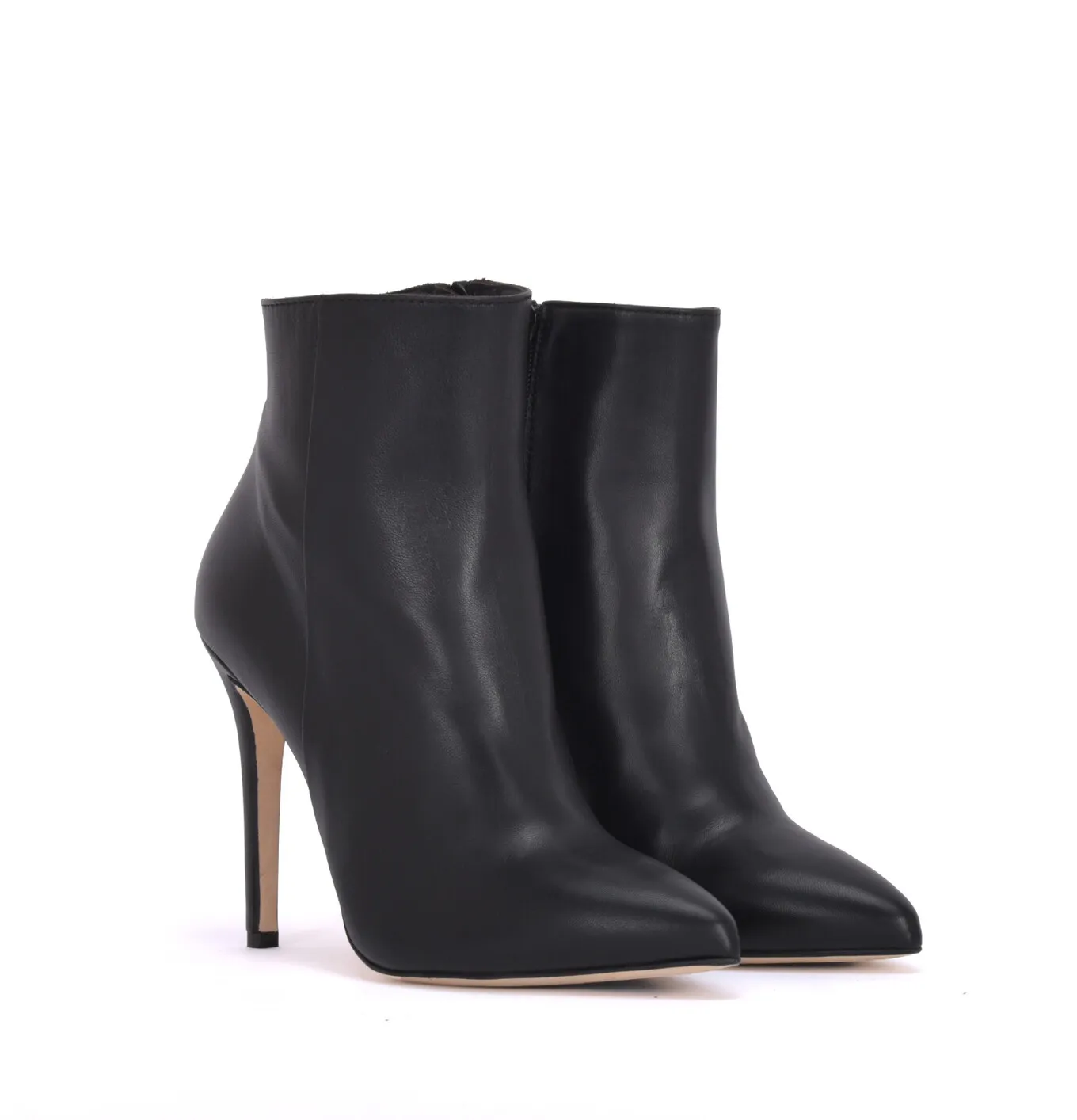 High Italian ankle boots VESTA with stiletto heels in real leather