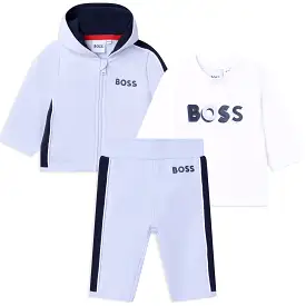 Hugo Boss Baby T-Shirt & Track Suit Set _Pale Blue J98369-771