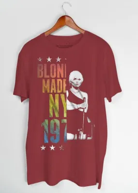 Jack Of All Trades NY Blondie Split Tee In Maroon