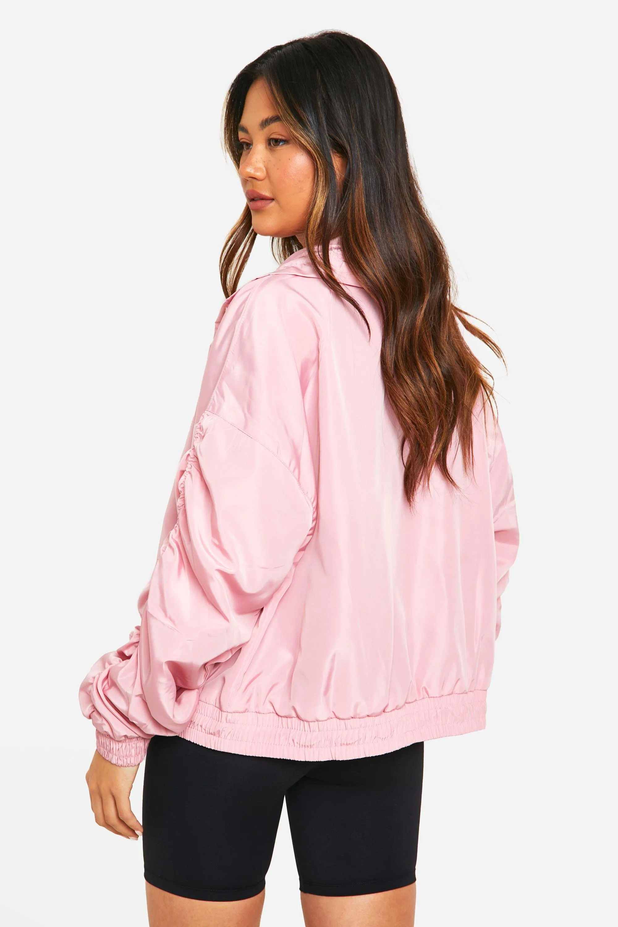 Jackets & Coats | Toggle Ruched Detail Mac | boohoo