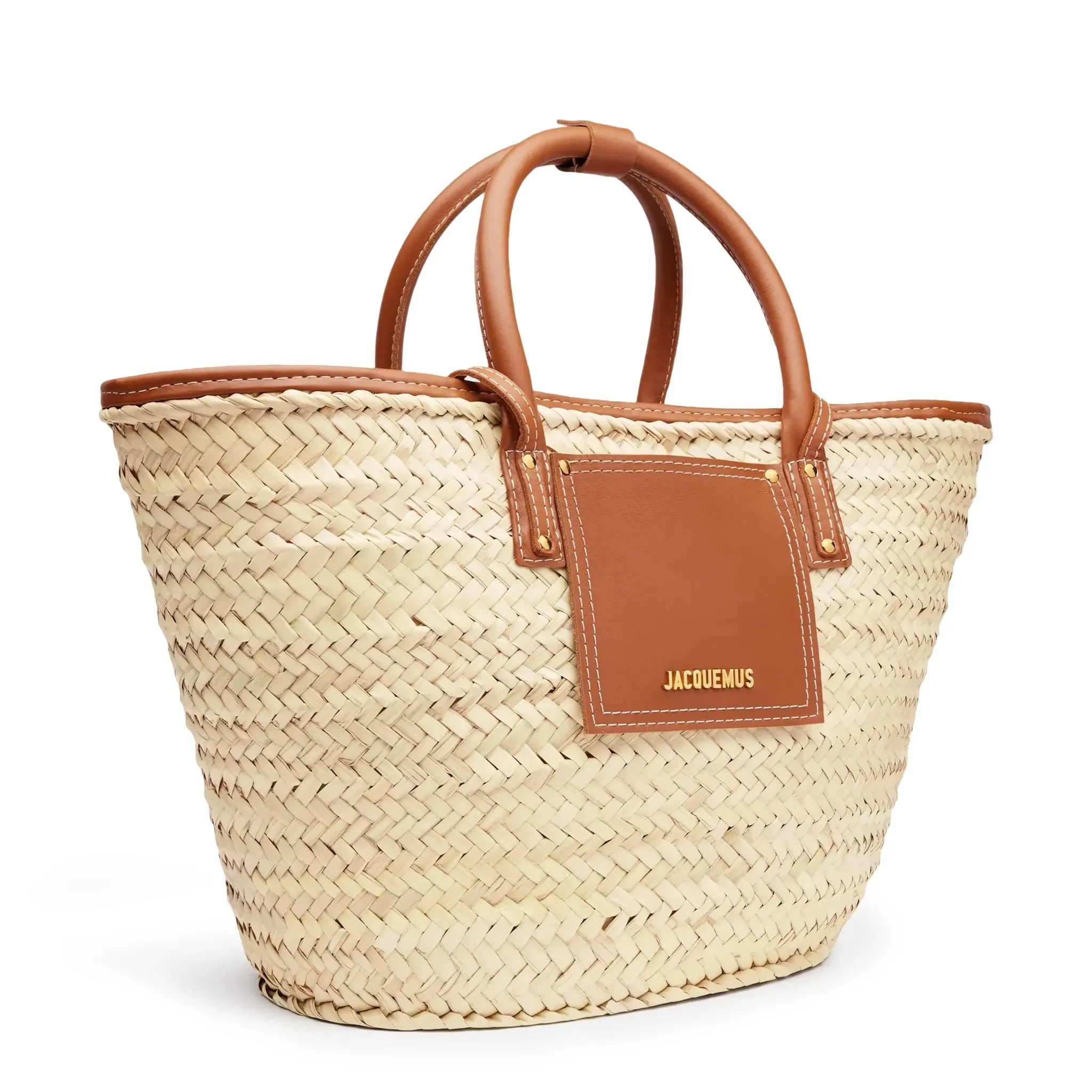 Jacquemus Le Panier Soli Light Brown Tote Bag