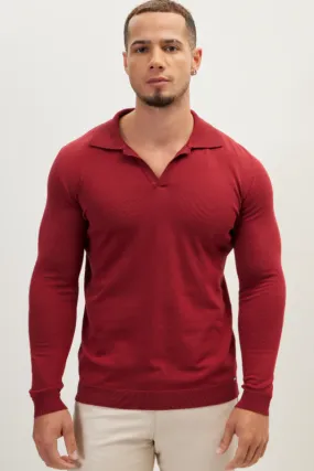 Johnny Polo Sweater - Burgundy