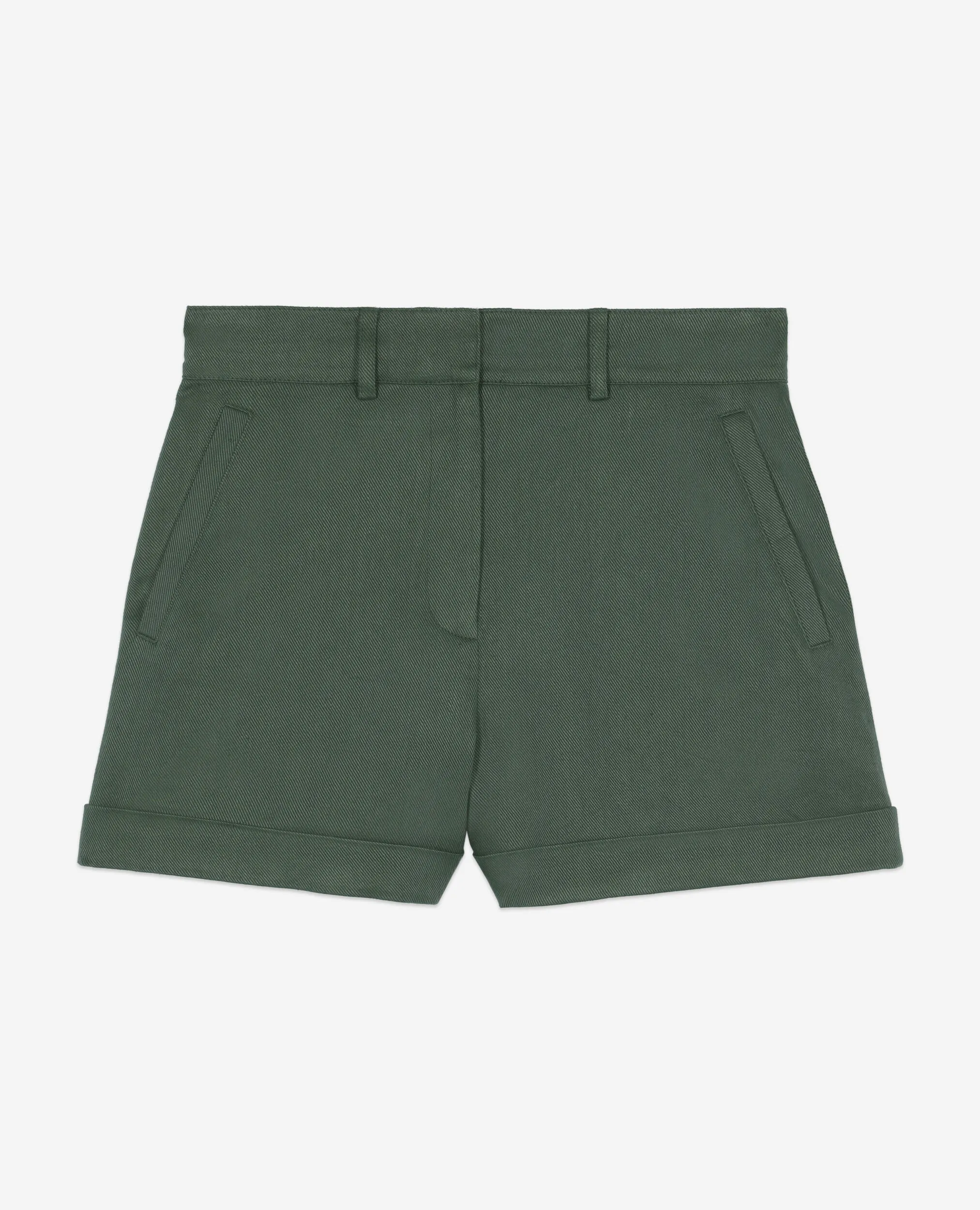 Khaki suit shorts