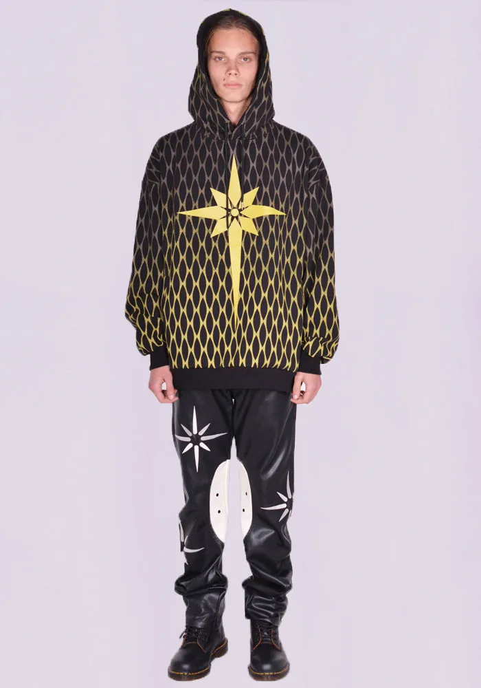 KUSIKOHC KUW3HD01KR-C4001.999 ORIGAMI CHAIN PRINT SWEAT HOODIE