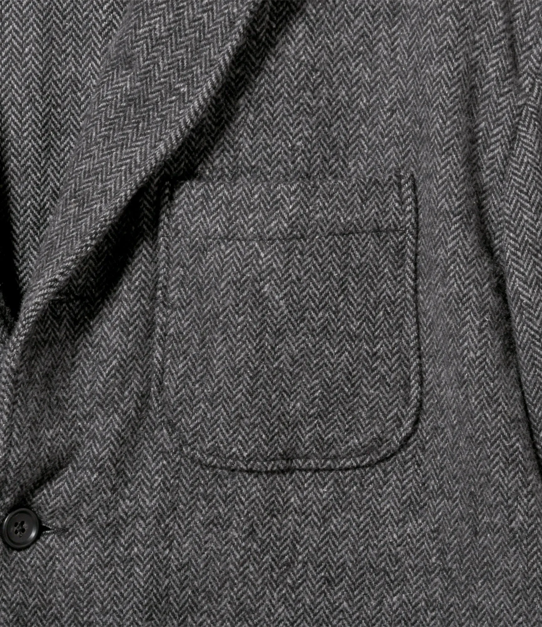 Loiter Jacket –Grey Herringbone Poly Wool